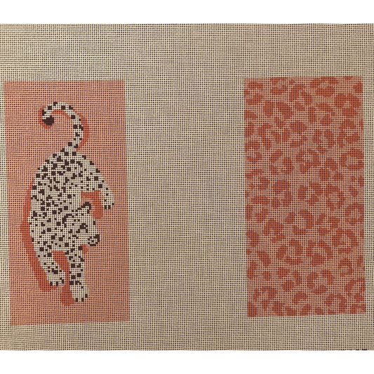 Leopard Pink Eyeglass Case - Garden Gate Needlepoint