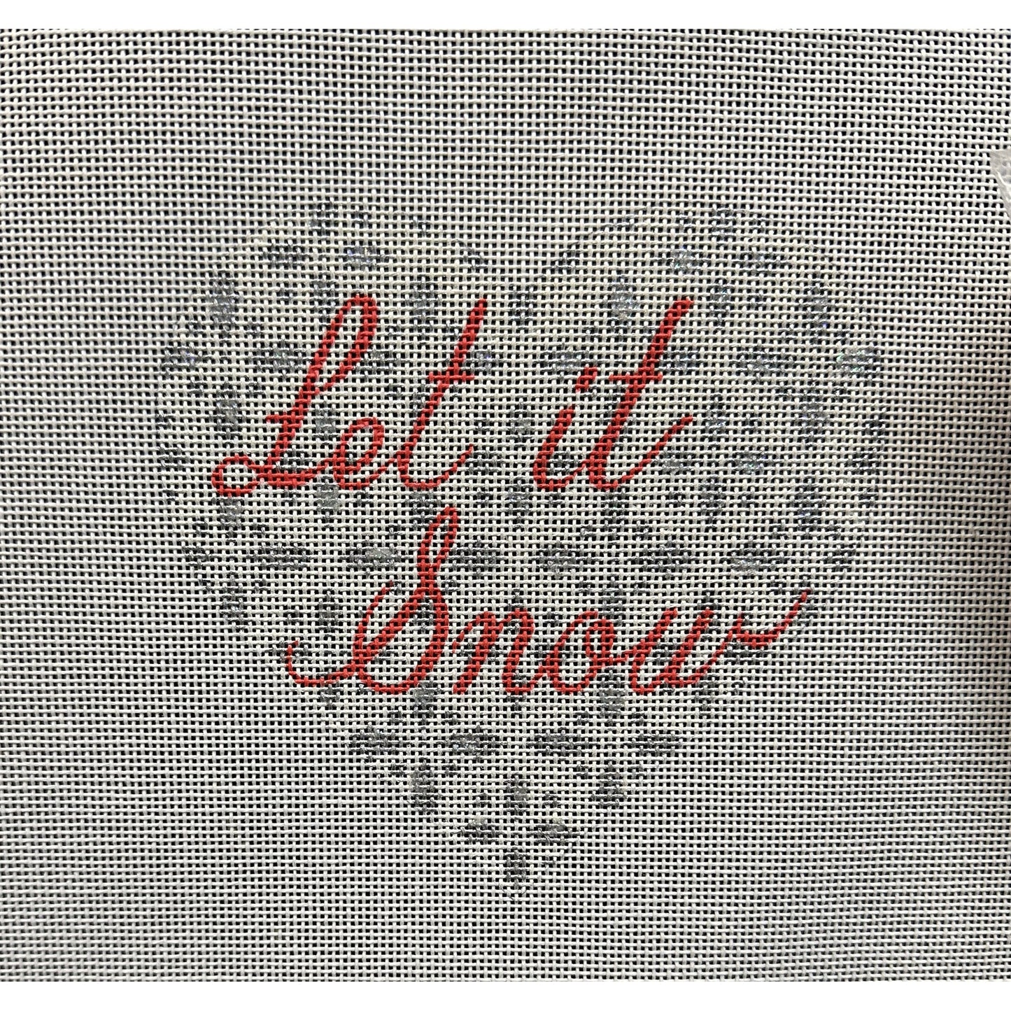 Let It Snow Ornament - Garden Gate Needlepoint