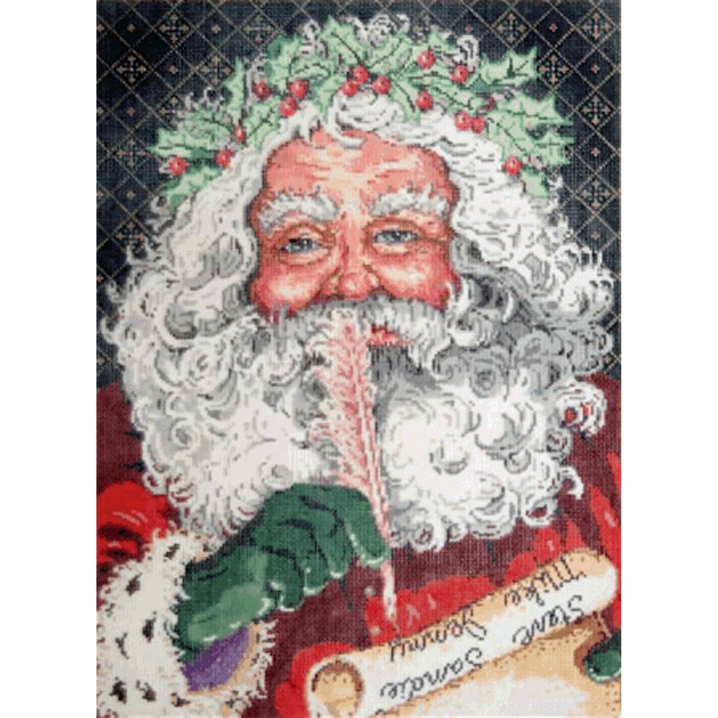 Making A List - Garden Gate Needlepoint