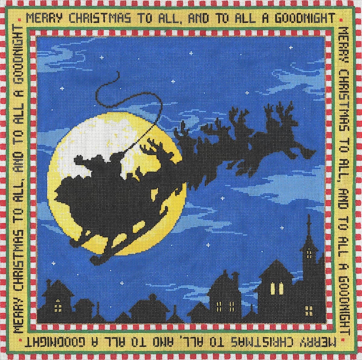 Merry Christmas - Garden Gate Needlepoint