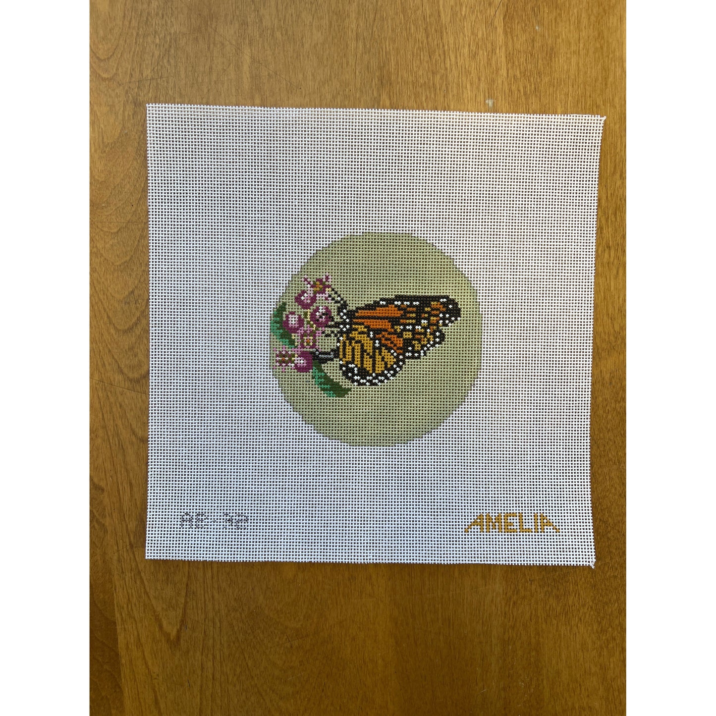 Monarch Butterfly Ornament - Garden Gate Needlepoint