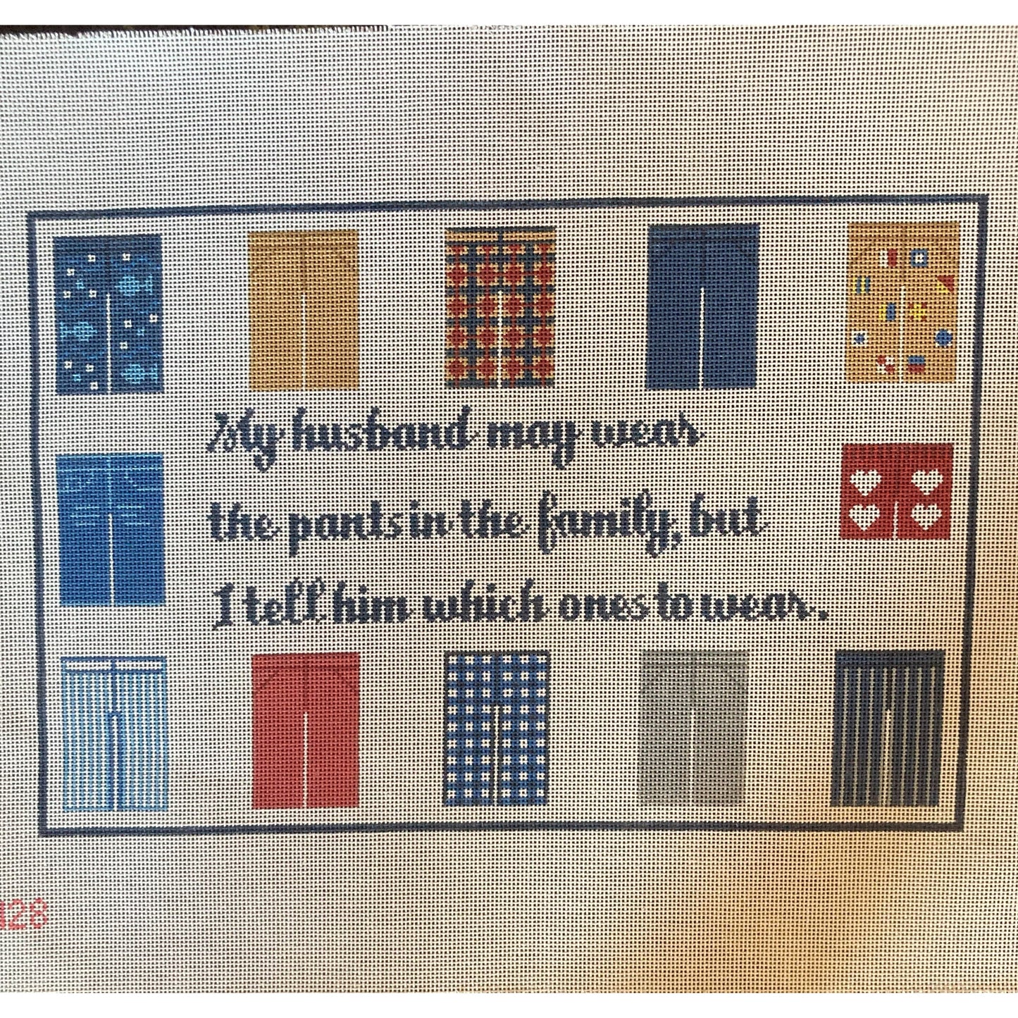 My Husband May Canvas - Garden Gate Needlepoint