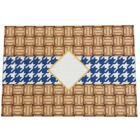 Houndstooth/Mono Clutch Navy