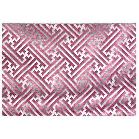 Pink Fretwork Pattern Clutch