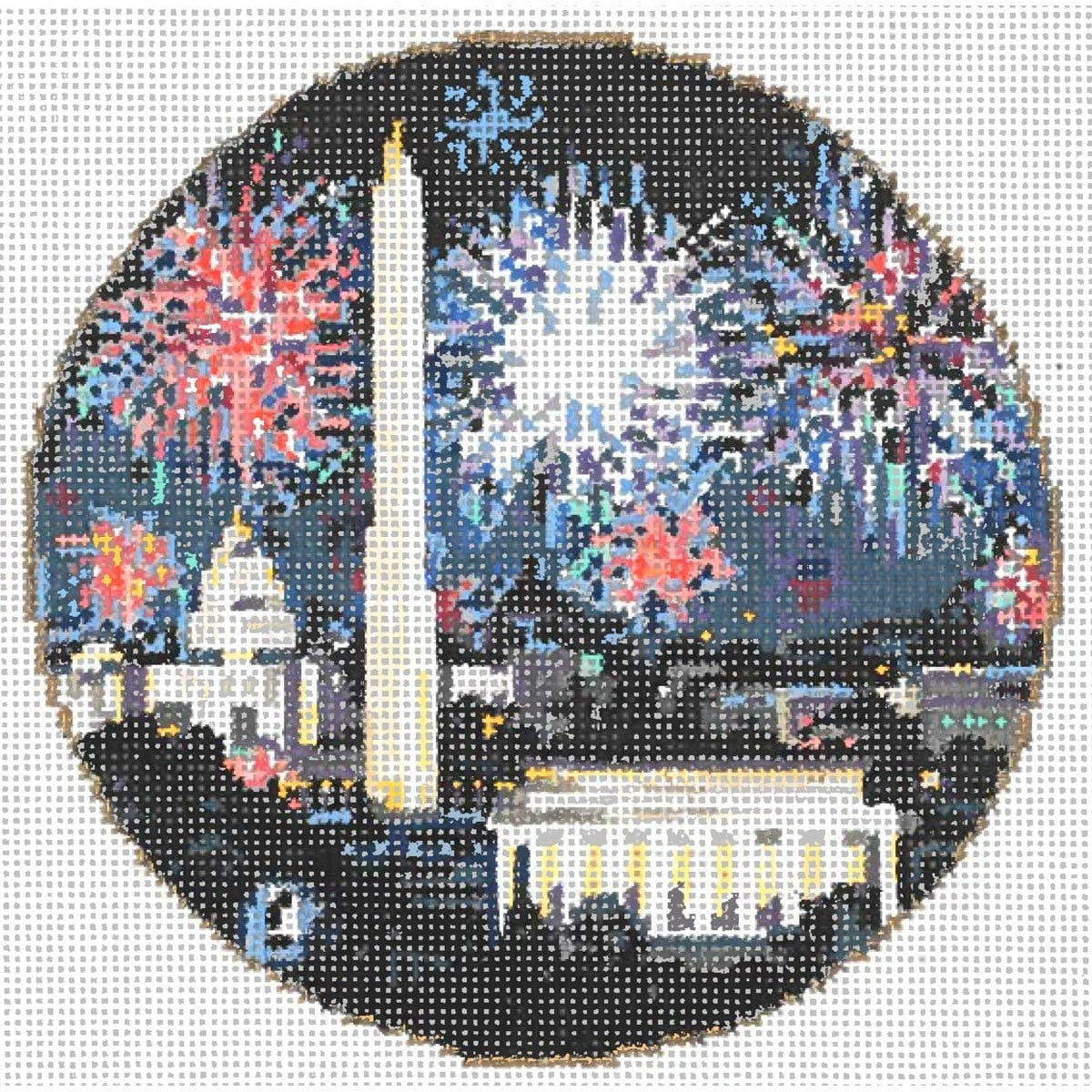 National 4th - Garden Gate Needlepoint