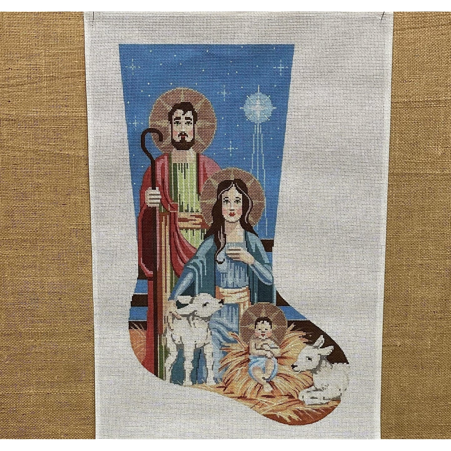 Nativity Stocking - Garden Gate Needlepoint