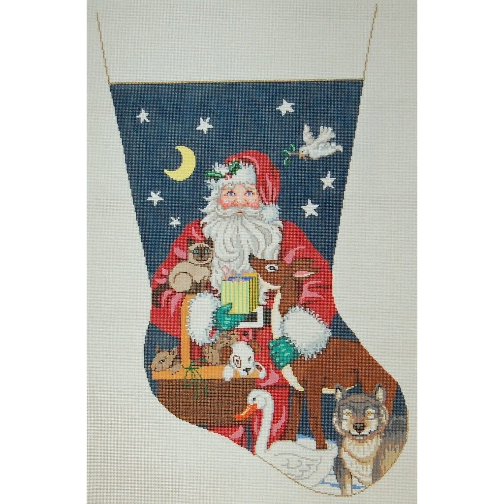 Natural Wonders Stocking - Garden Gate Needlepoint