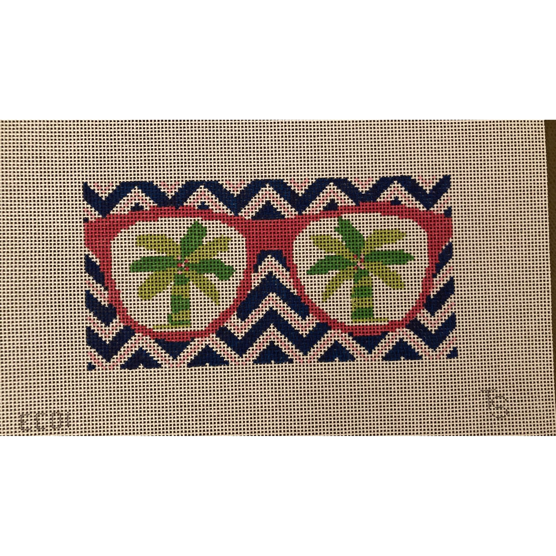 Palm Tree Eyeglass Case - Garden Gate Needlepoint