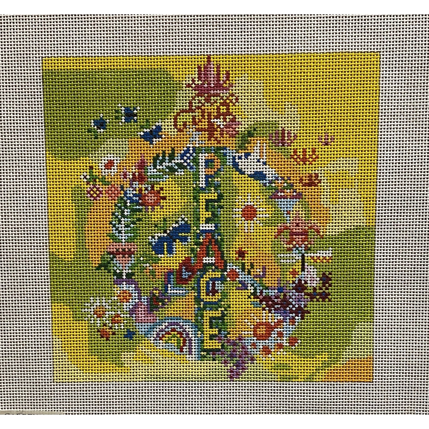 Peace Canvas - Garden Gate Needlepoint