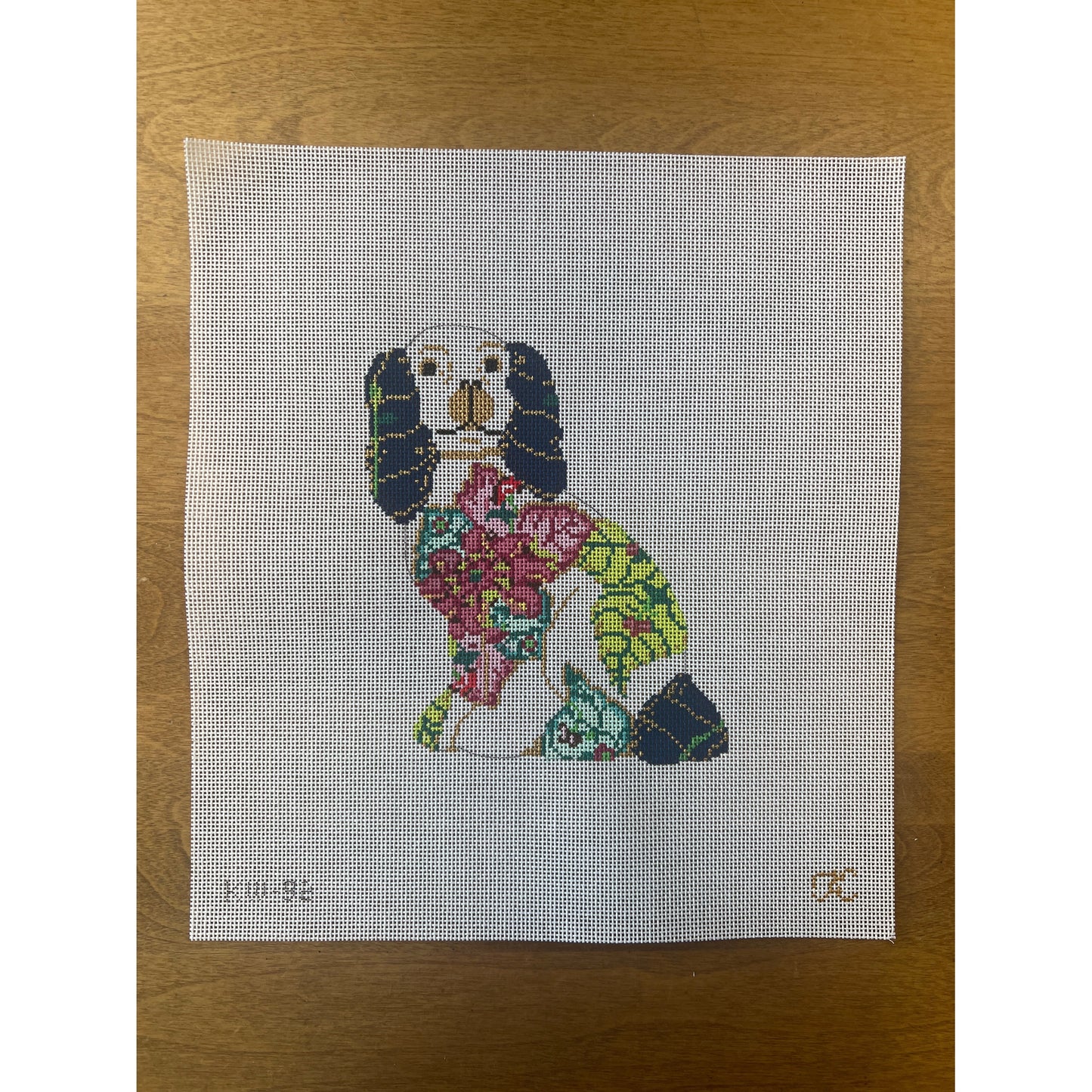 Phu-Phu the Right Tobacco Staffy - Garden Gate Needlepoint