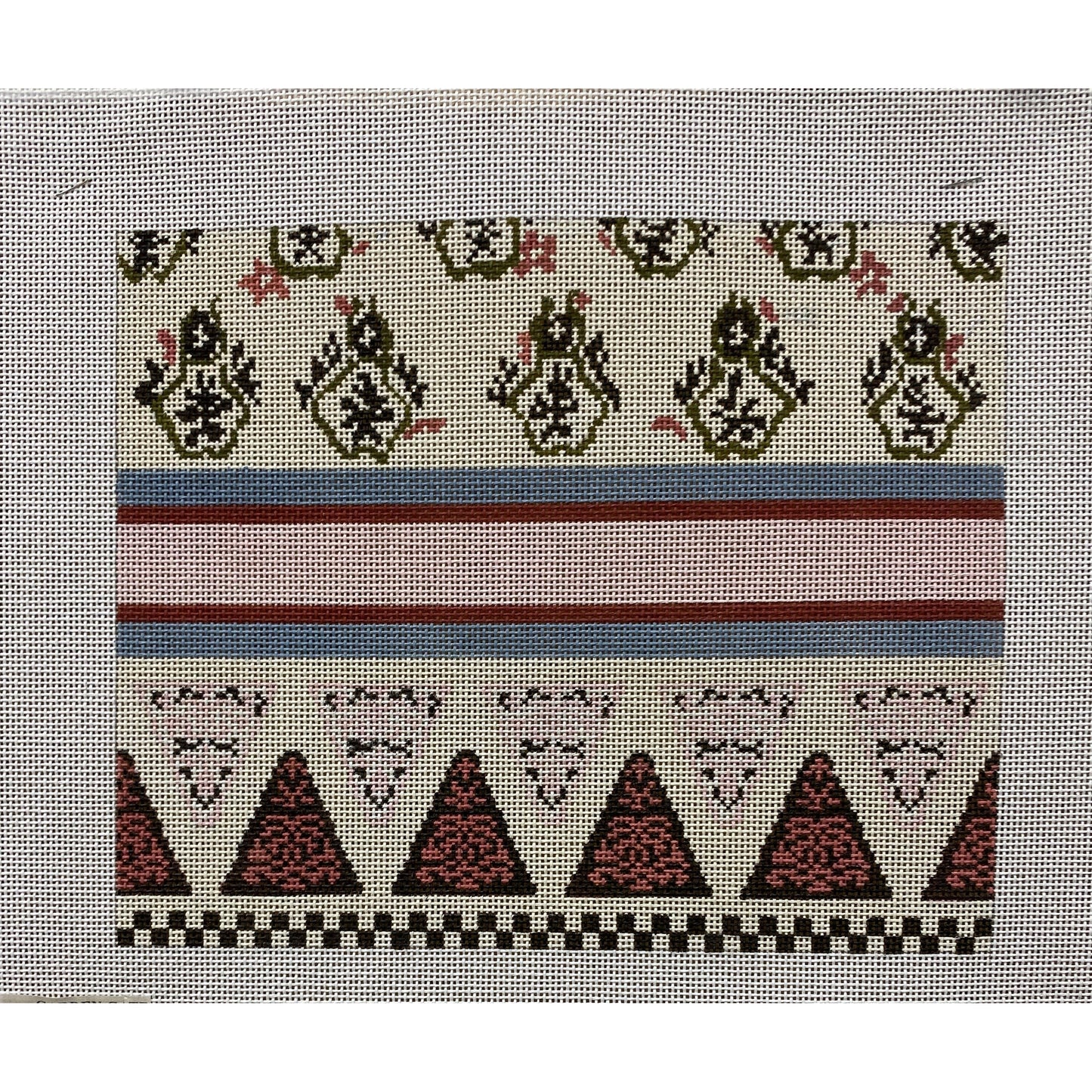 Pillow Design - Garden Gate Needlepoint