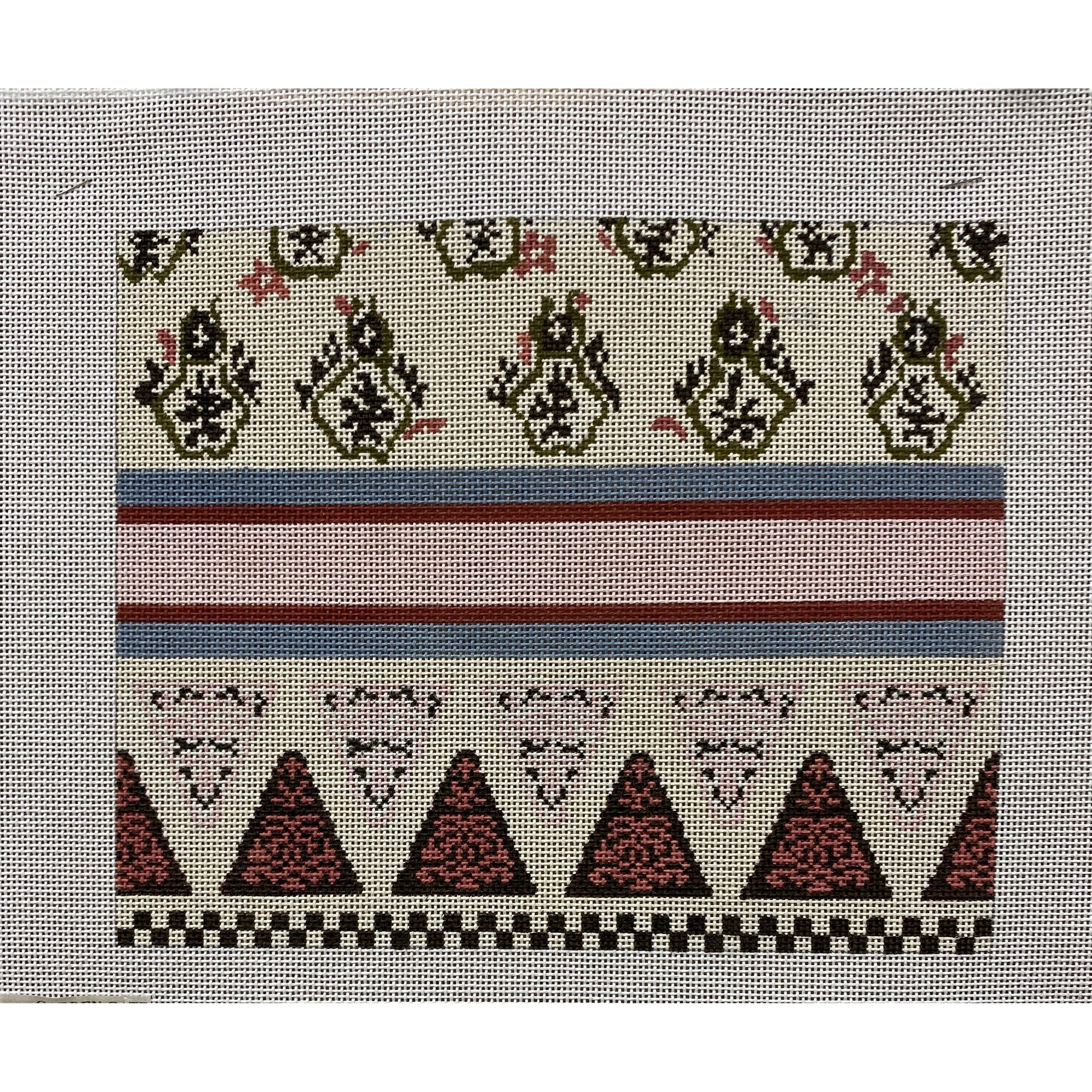 Pillow Design - Garden Gate Needlepoint