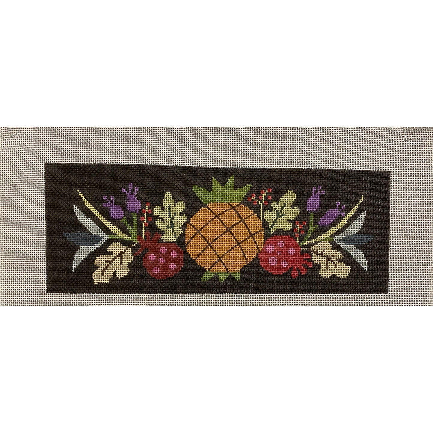 Pineapple Banner canvas - Garden Gate Needlepoint