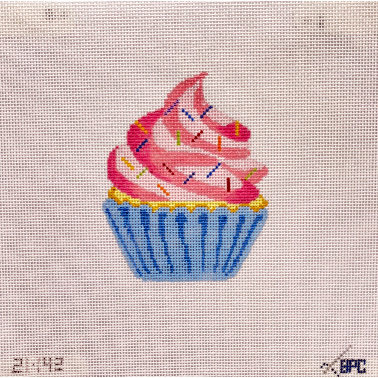 Pink Cupcake - Garden Gate Needlepoint