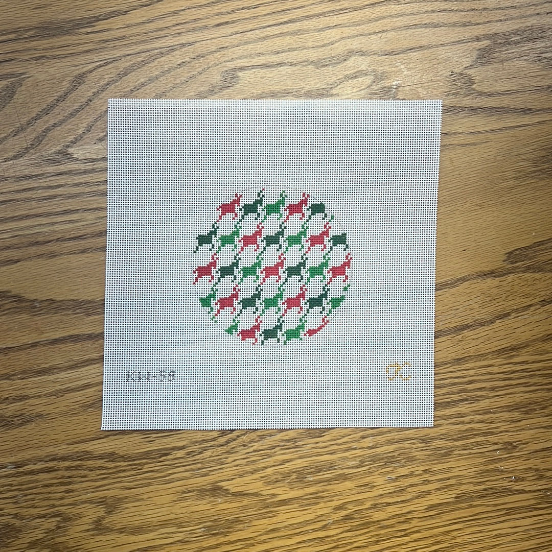 Reindeer Tooth Round - Garden Gate Needlepoint