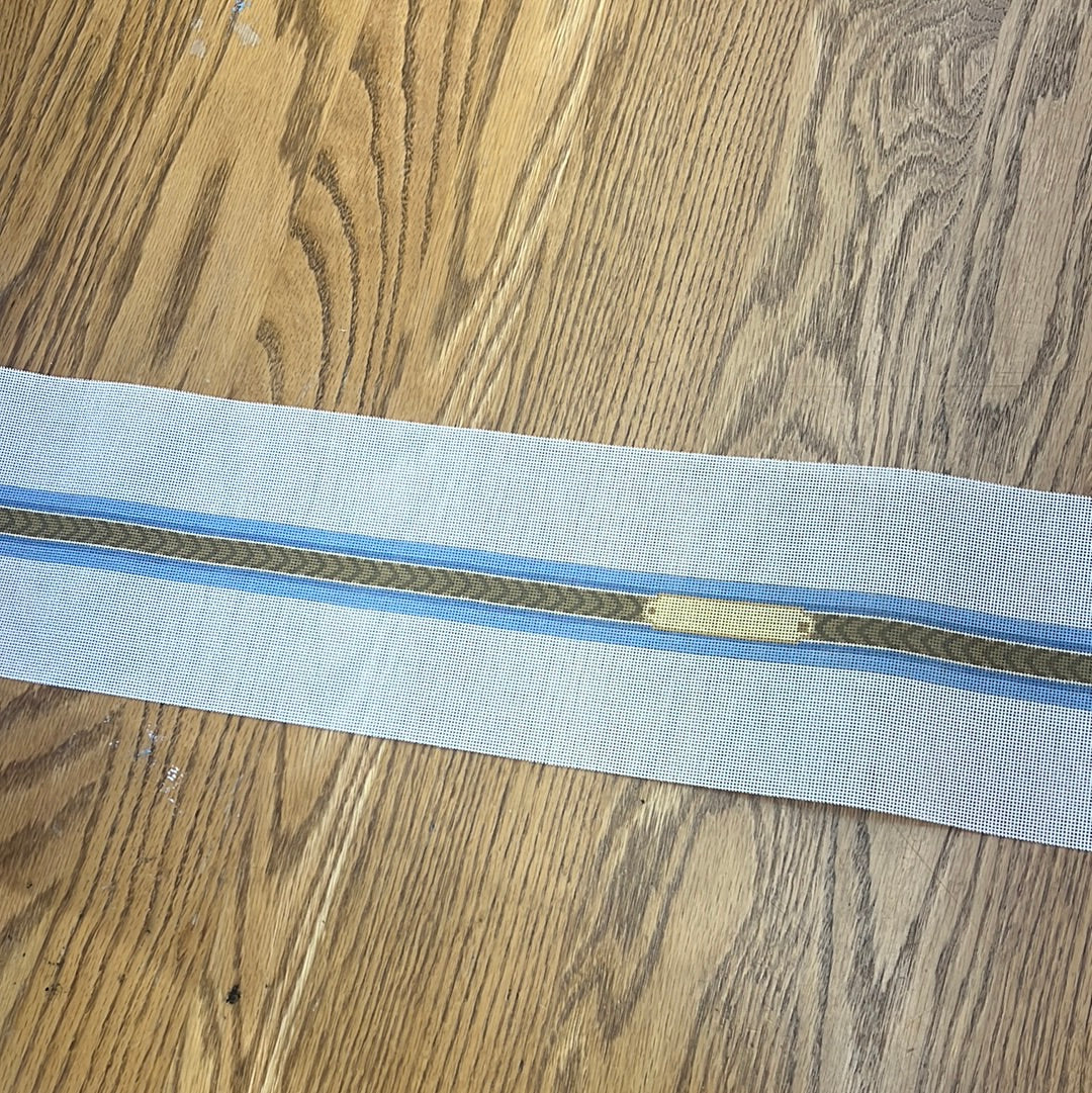 Reins Belt-Devon Blue - Garden Gate Needlepoint