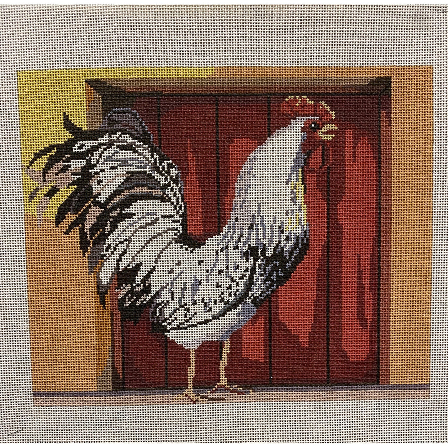 Rooster canvas - Garden Gate Needlepoint