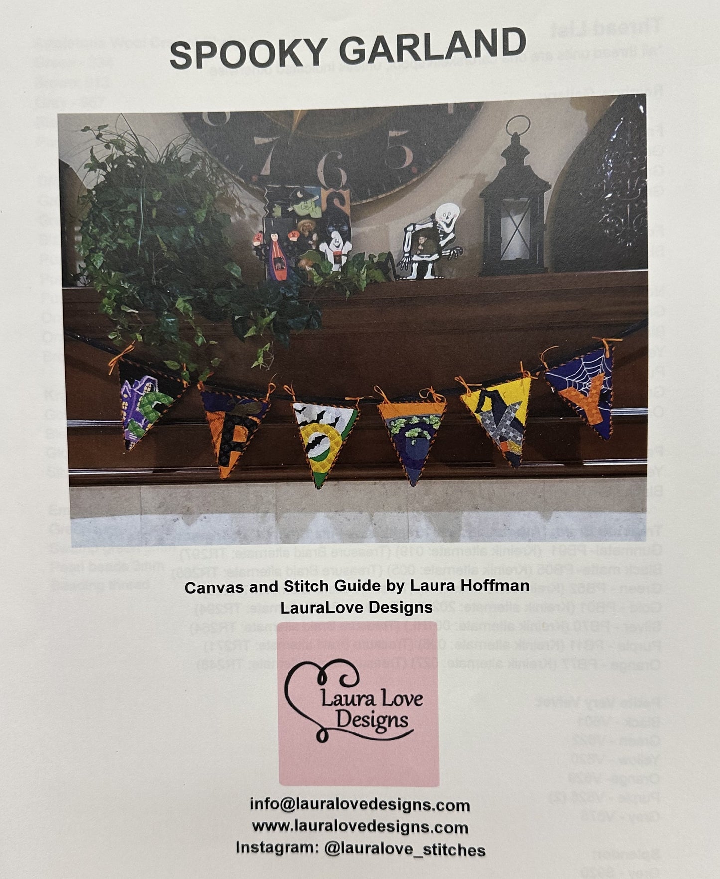 SPOOKY Garland Stitch Guide