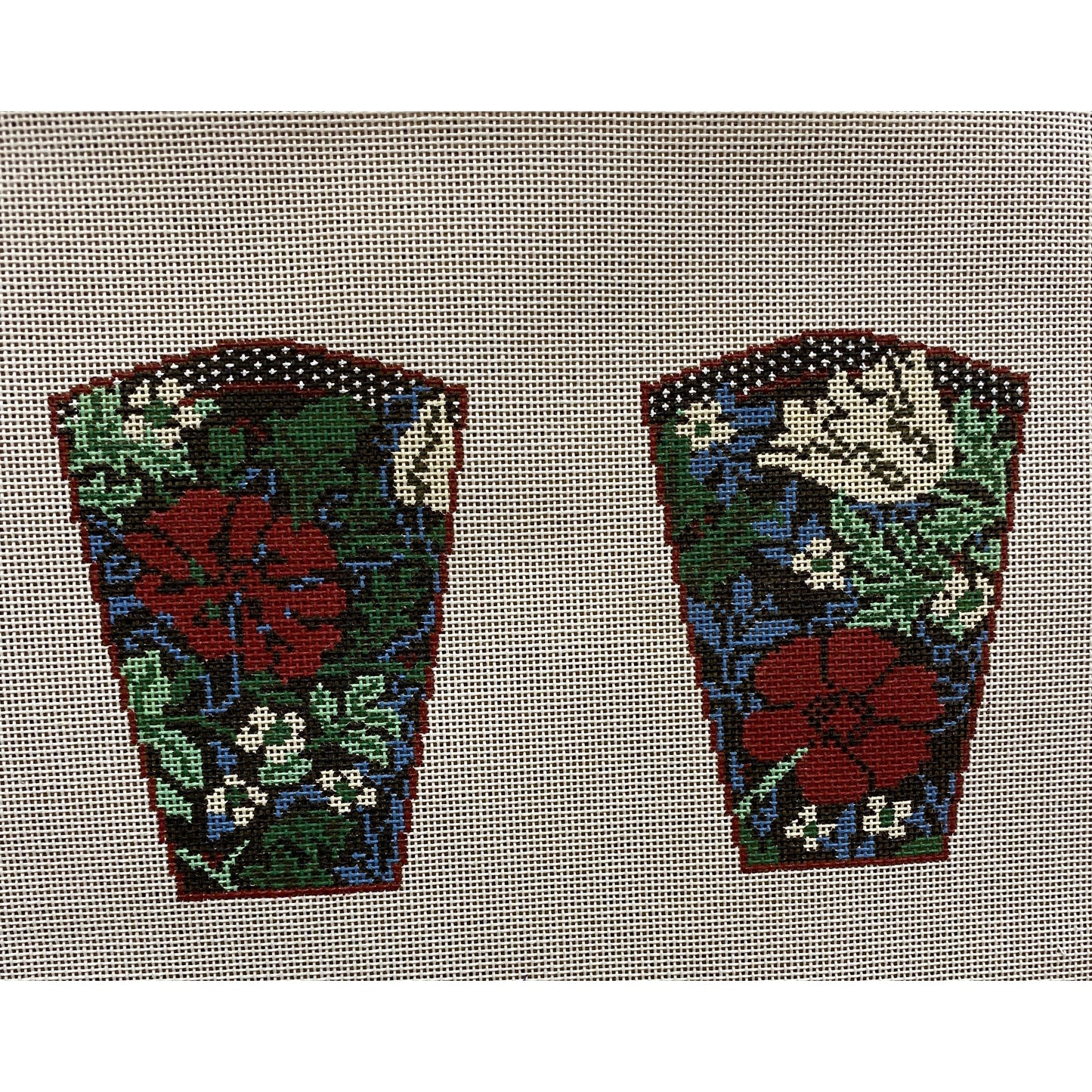 Scissor Case canvas - Garden Gate Needlepoint