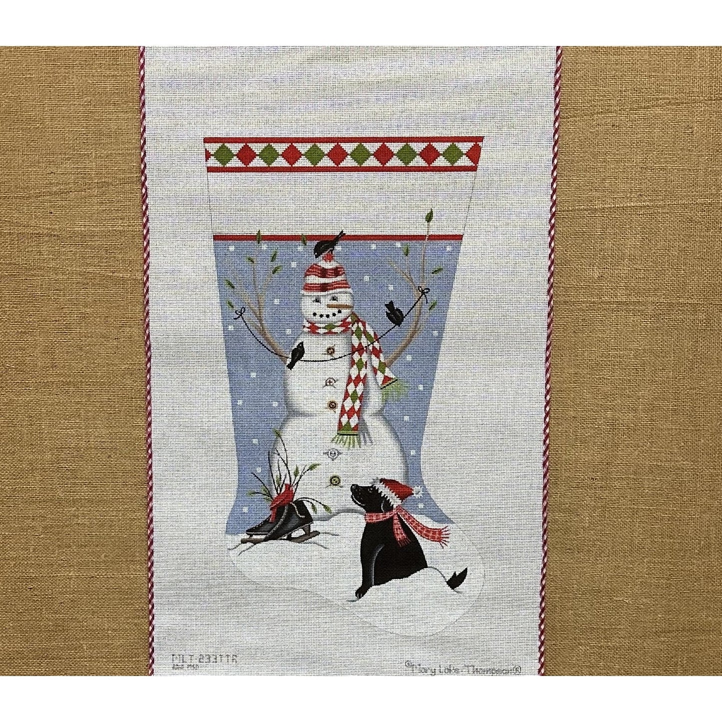 Snowman Stocking - Garden Gate Needlepoint
