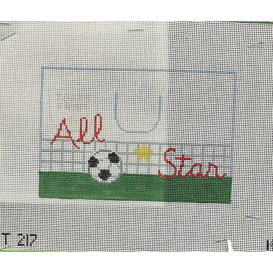 Soccer Tooth Fairy Pillow - Garden Gate Needlepoint