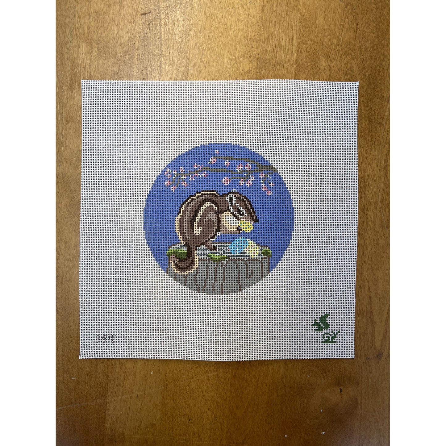 Spring Sweets Chipmunk - Garden Gate Needlepoint