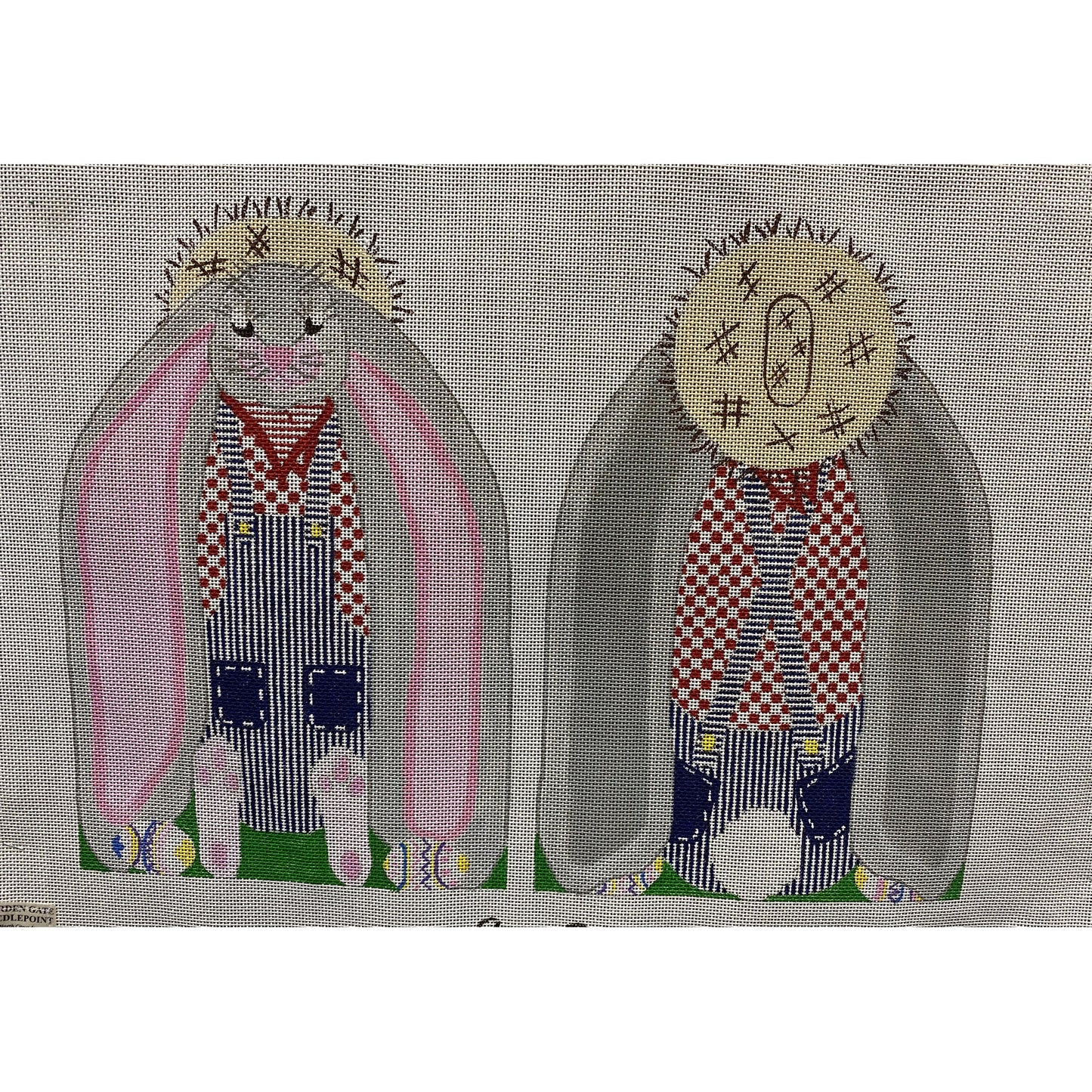 Stand Up Rabbit canvas - Garden Gate Needlepoint