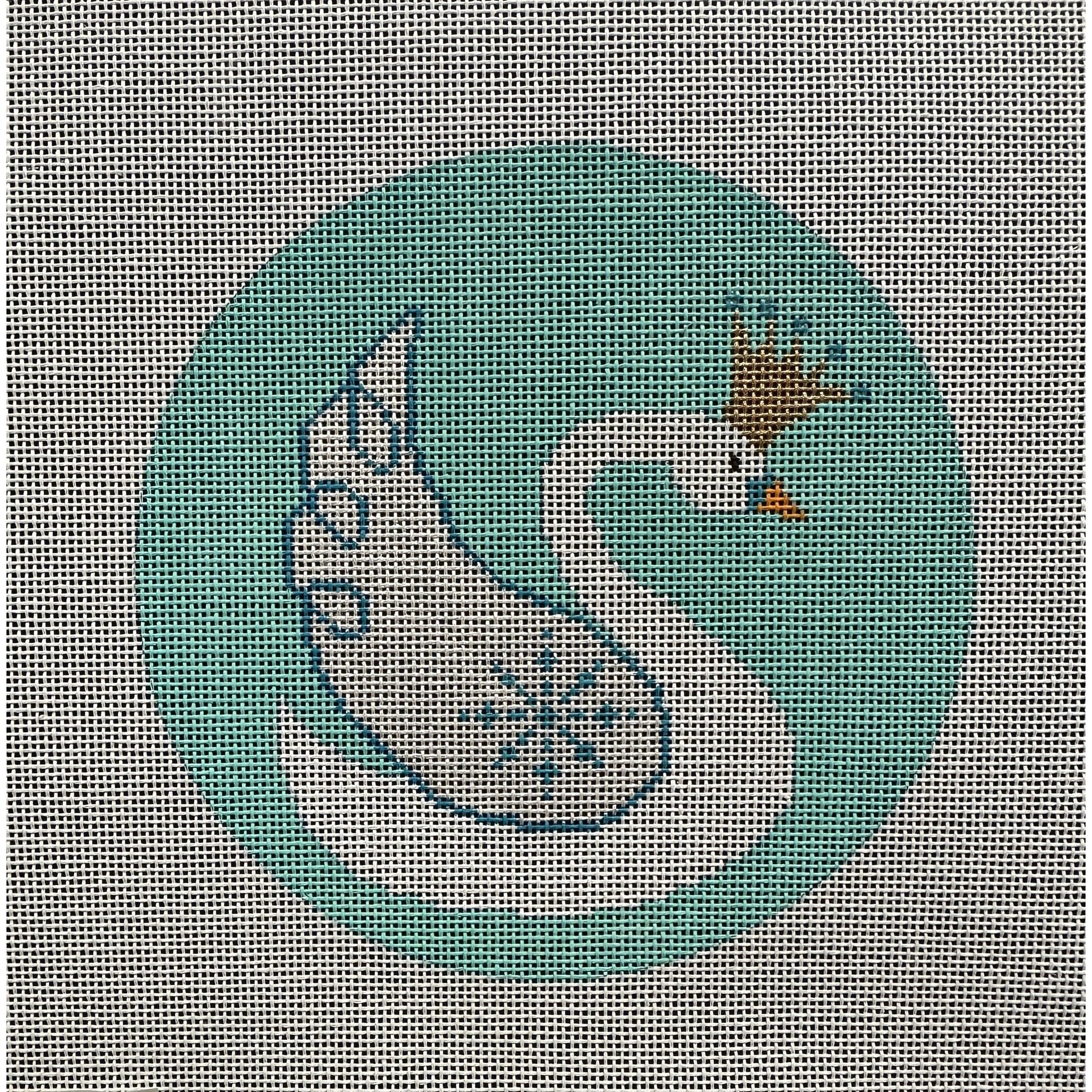 Swan Princess Ornament - Garden Gate Needlepoint