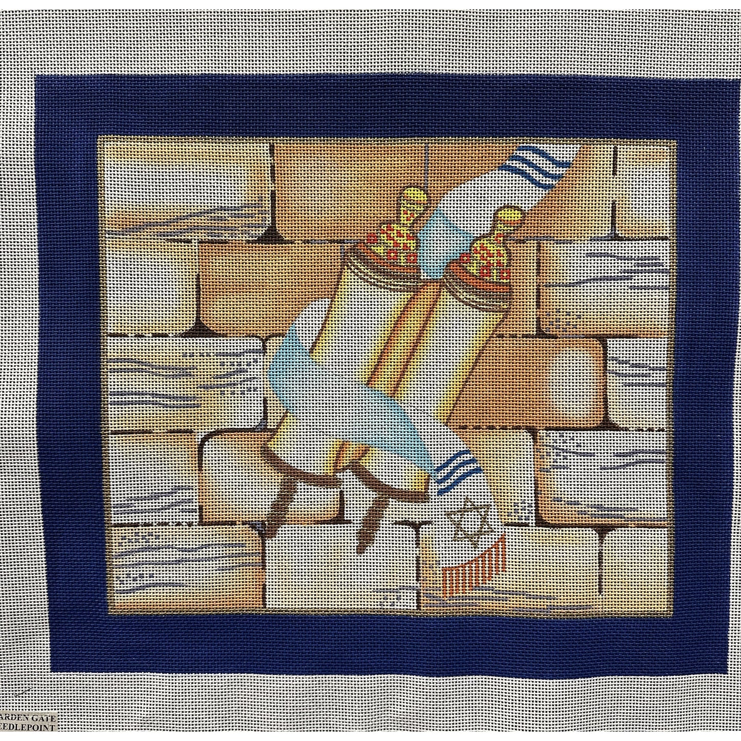Tallit Bag Canvas - Garden Gate Needlepoint