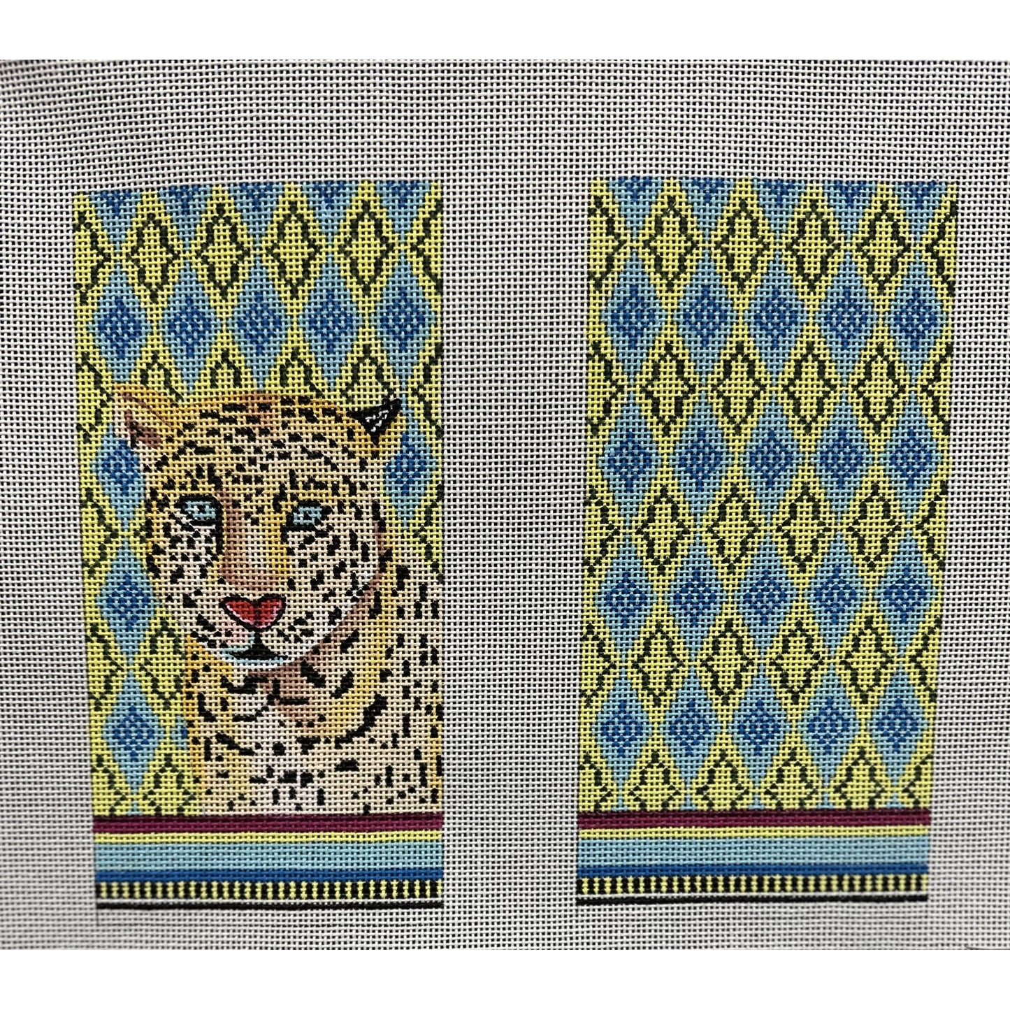 Tiger Eyeglass Case - Garden Gate Needlepoint