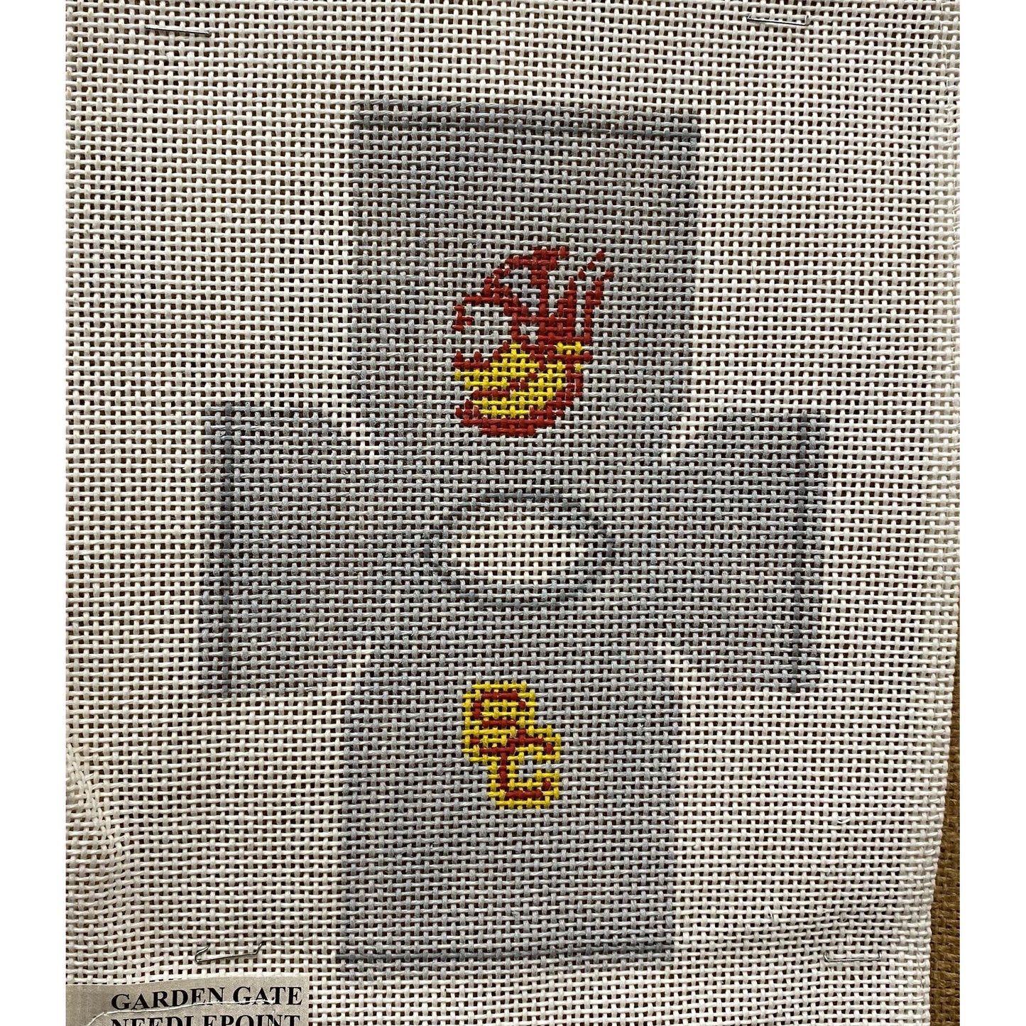 USC Shirt Ornament - Garden Gate Needlepoint
