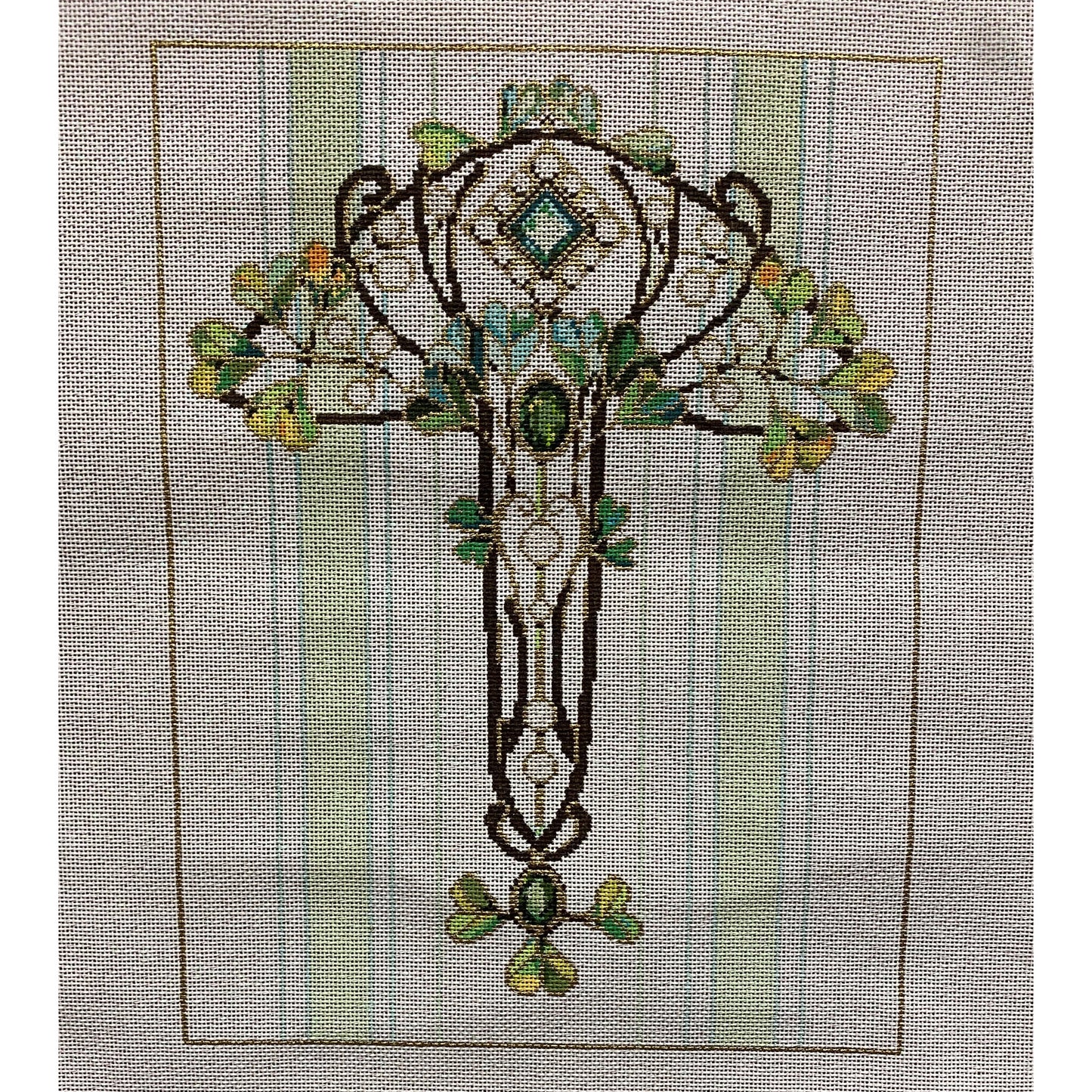 Victorian 1 Canvas - Garden Gate Needlepoint