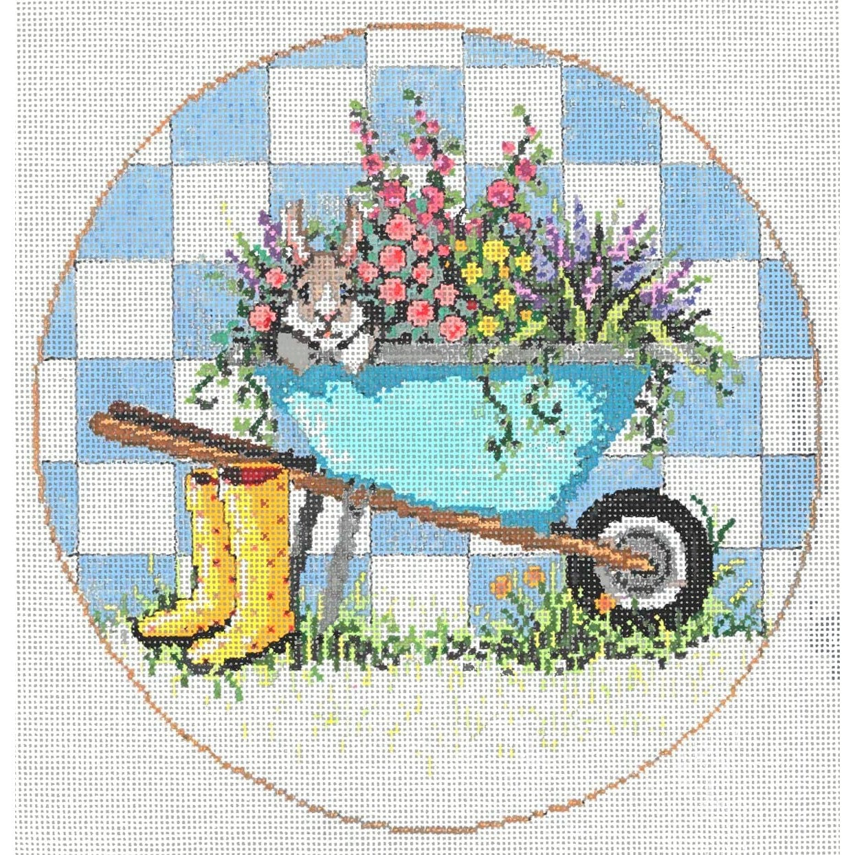 Wellies - Garden Gate Needlepoint