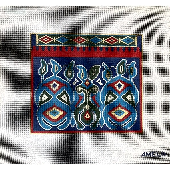 Western Clutch - Garden Gate Needlepoint