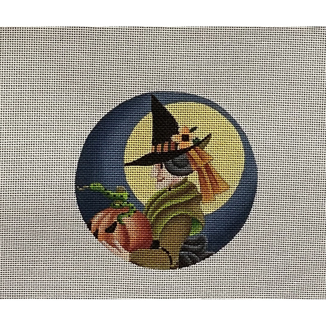 Witch Canvas - Garden Gate Needlepoint