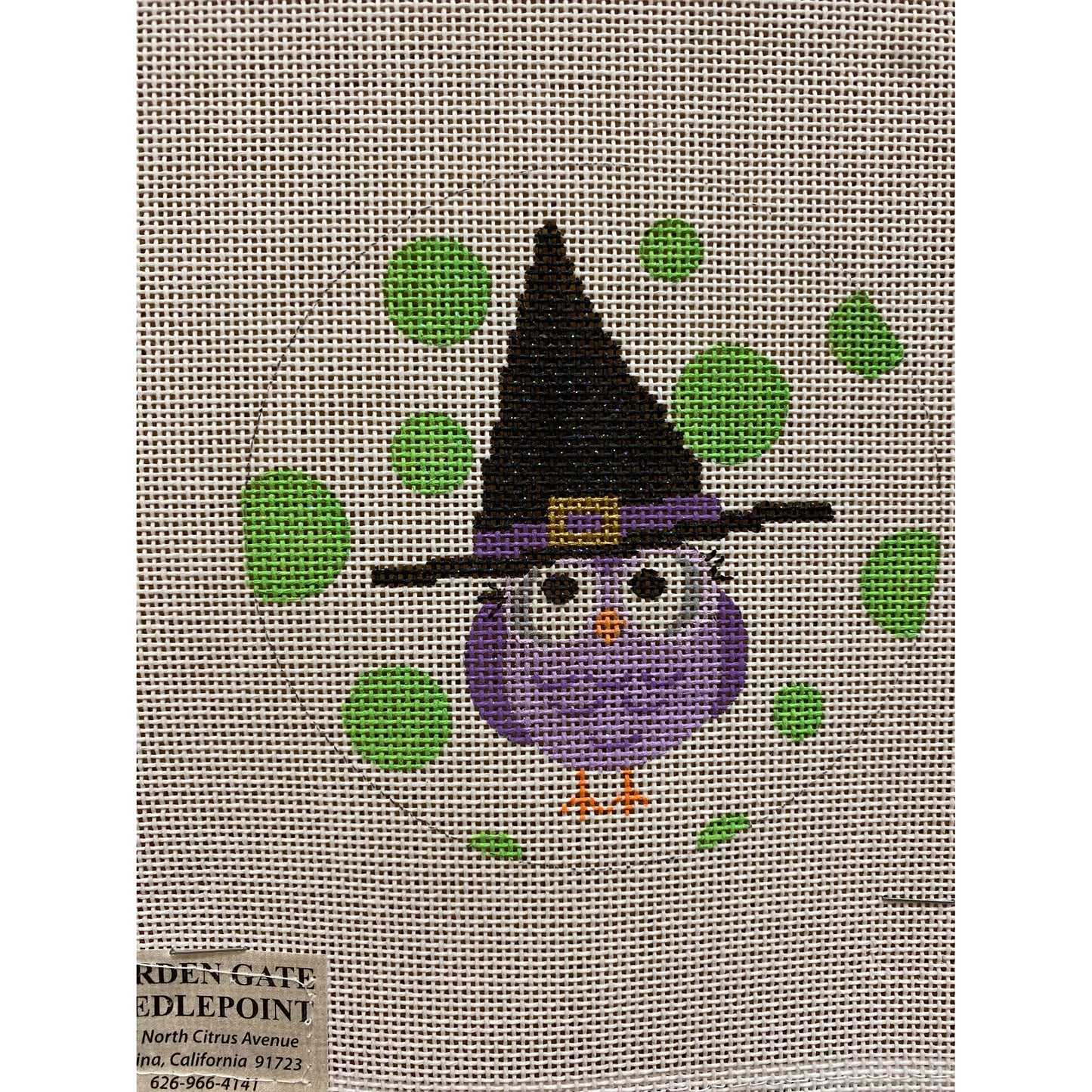 Witch canvas - Garden Gate Needlepoint