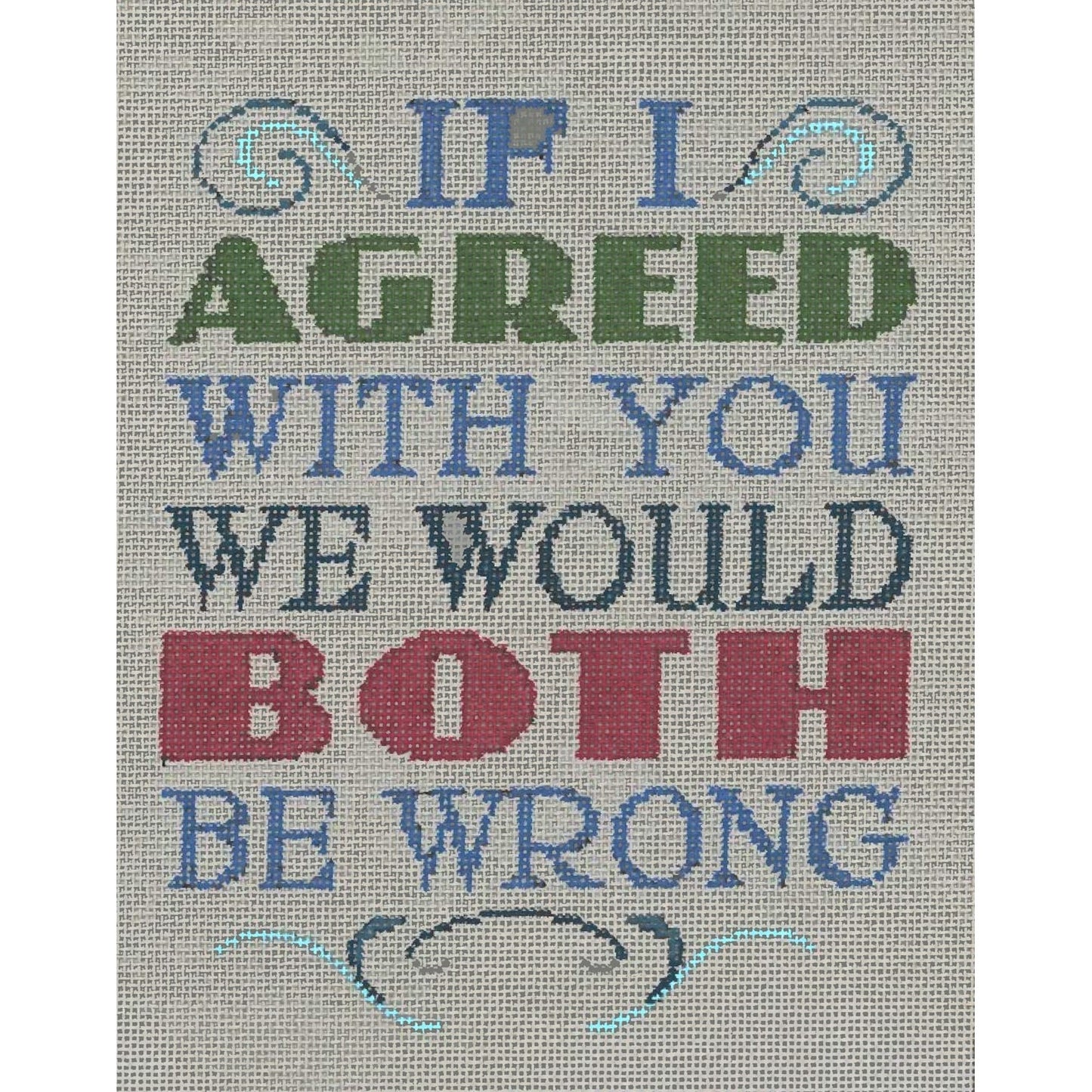 Wrong - Garden Gate Needlepoint