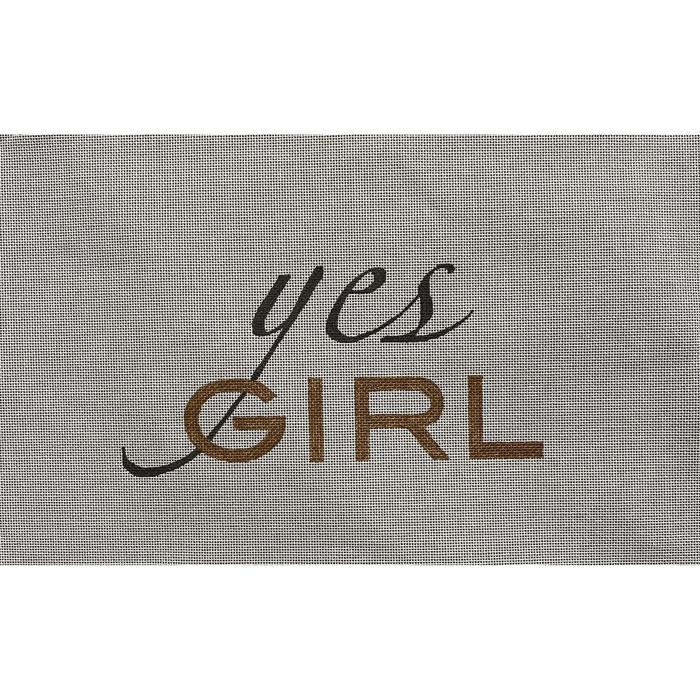 Yes Girl Canvas - Garden Gate Needlepoint