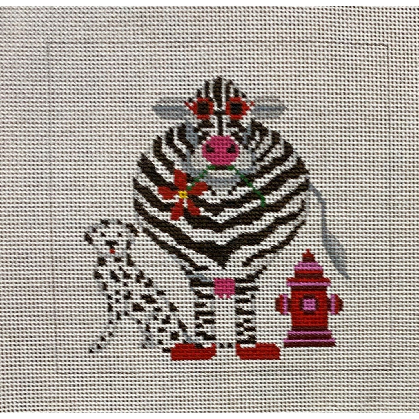 Zebra Canvas - Garden Gate Needlepoint