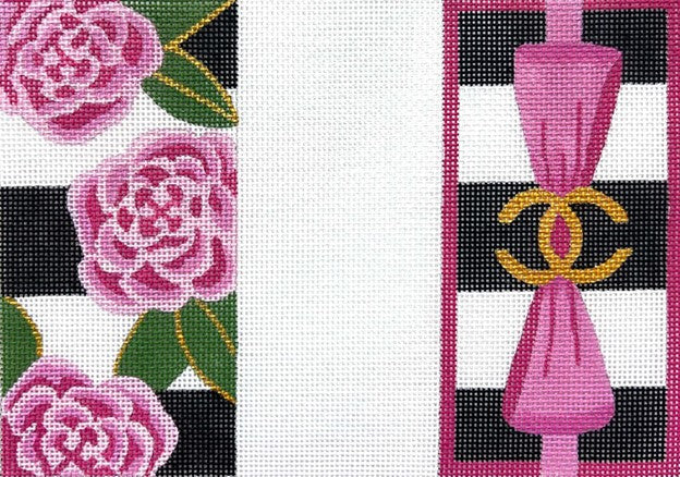 Chanel Rose Eyeglass Case | Garden Gate Needlepoint