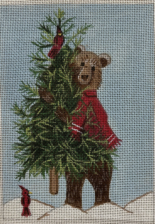 Xmas Bear | Garden Gate Needlepoint