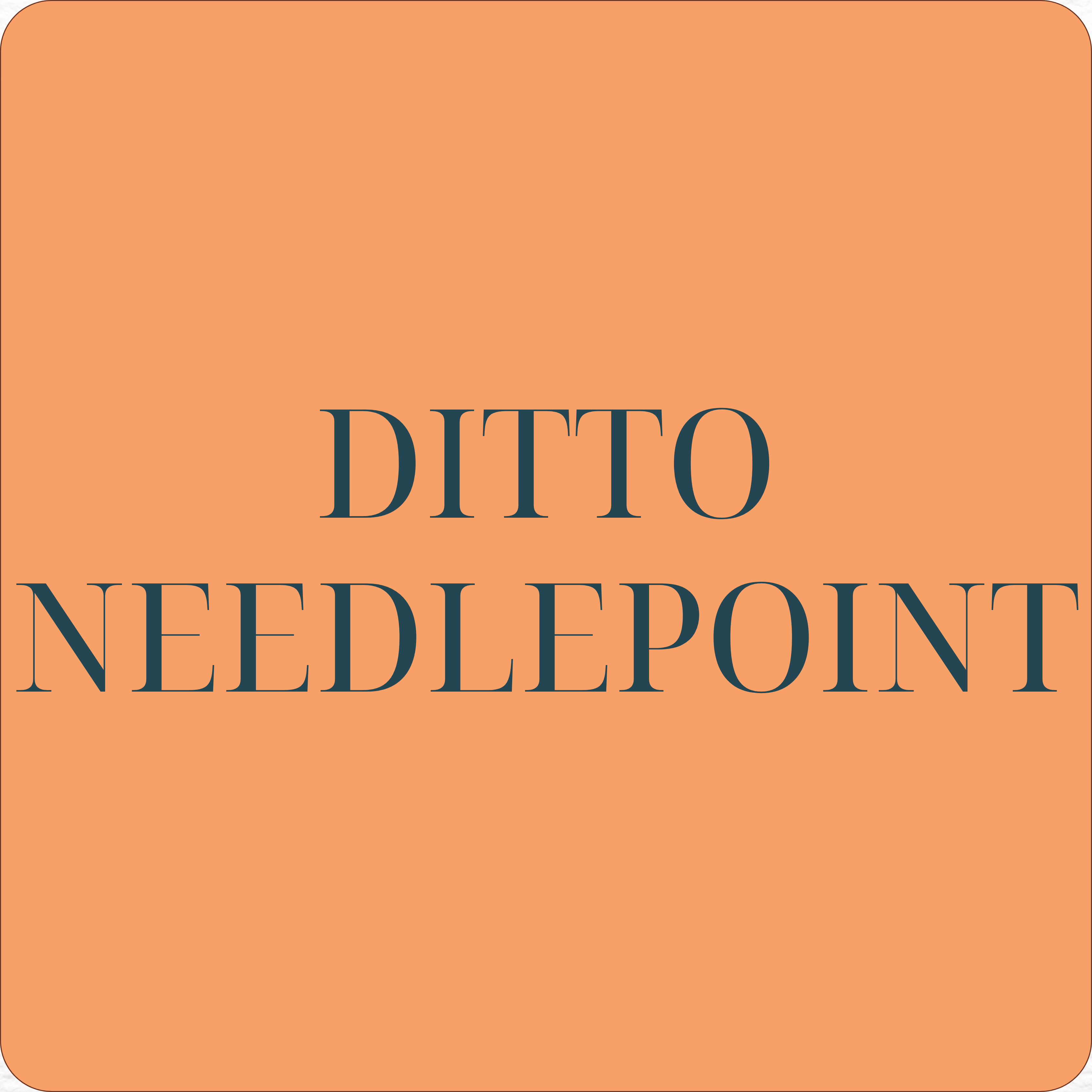 Ditto Needlepoint Canvases | Garden Gate