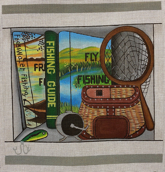 Fishing Canvas - Garden Gate Needlepoint