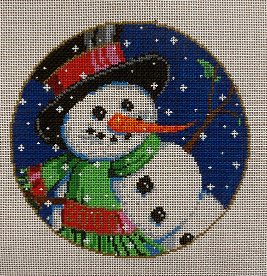 Snowman Ornament - Garden Gate Needlepoint