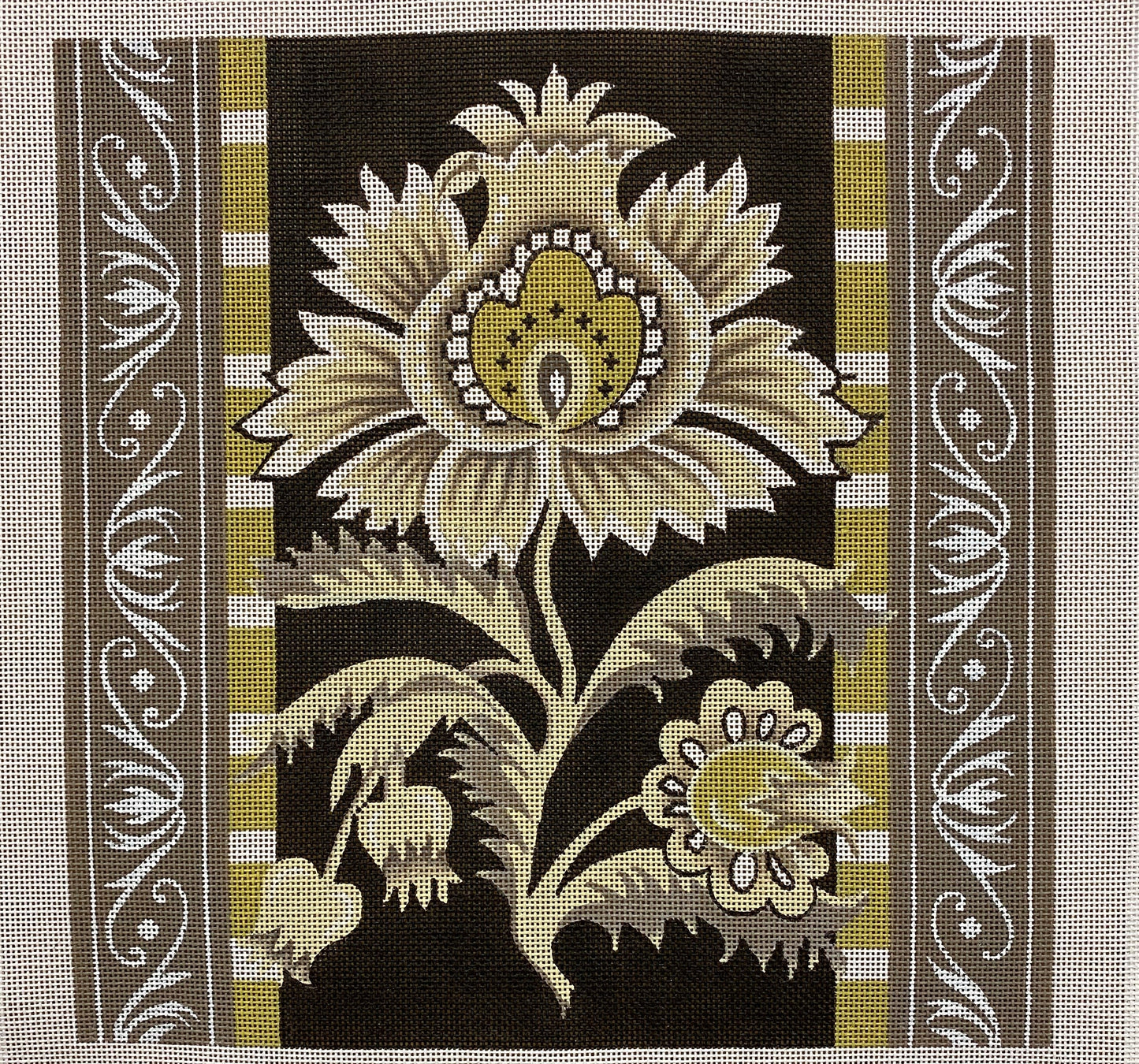 Desert Flower Canvas - Garden Gate Needlepoint