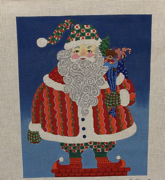 Santa Clause 1 Canvas - Garden Gate Needlepoint