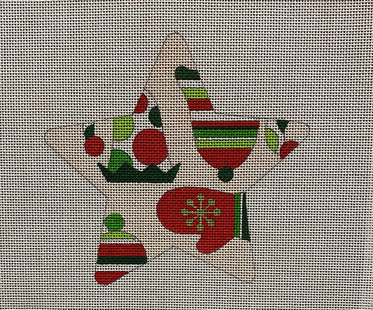 Christmas Star Ornament - Garden Gate Needlepoint