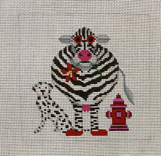 Zebra Canvas - Garden Gate Needlepoint