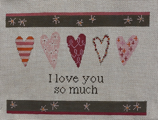 Pippin I Love You so Much Canvas - Garden Gate Needlepoint