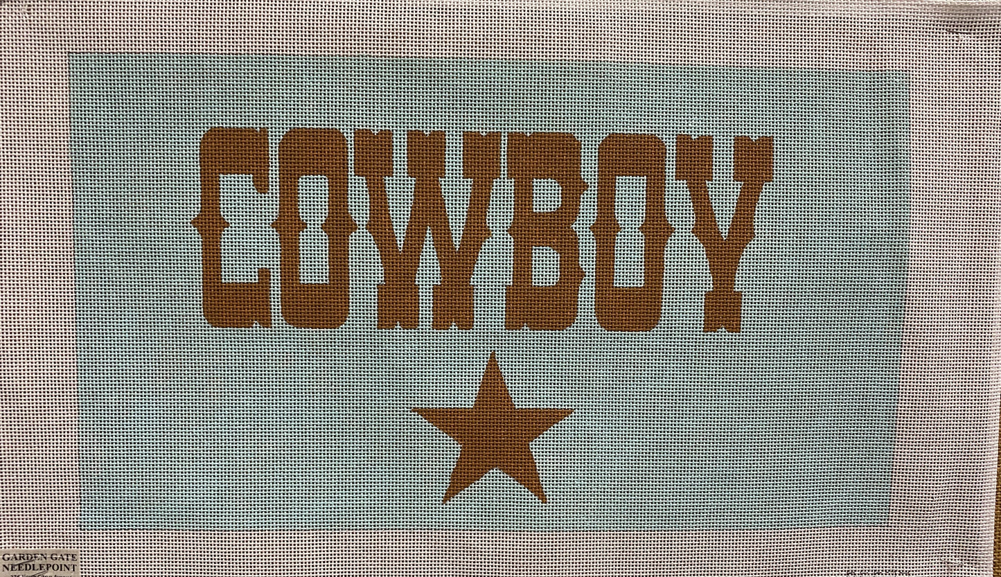 Cowboy canvas - Garden Gate Needlepoint